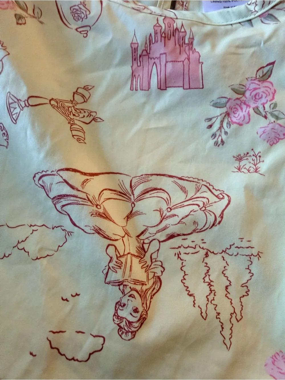 Macy's Disney Yellow Princess Print Matching Set